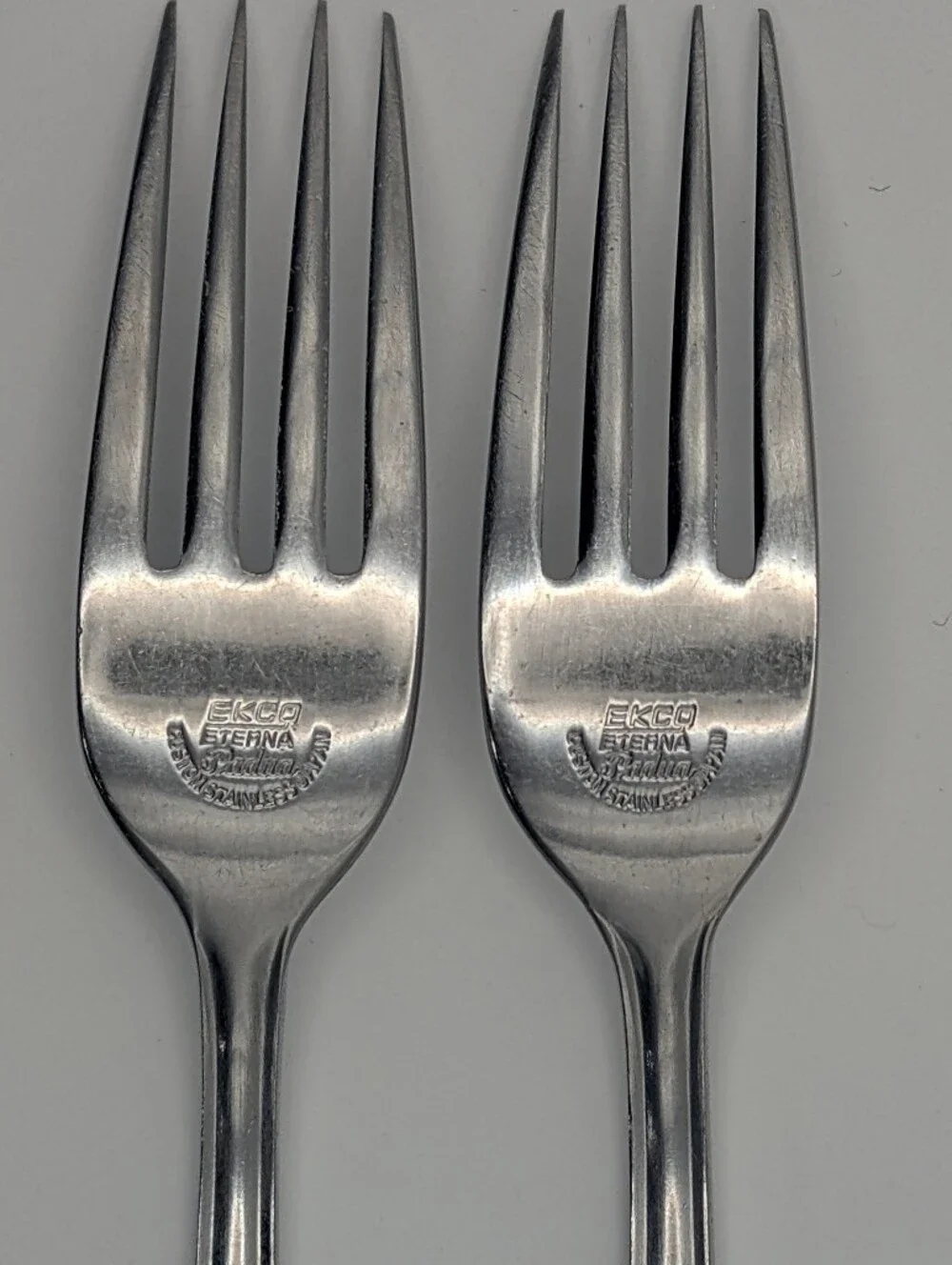 Ekco Eterna Padua Custom Stainless Japan Dinner Forks - Set of 2 |  1 of 3 | MCM
